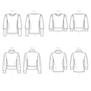 Simplicity Sewing Pattern S9385 Misses' Knit Tops with Length and Sleeve Variations-9