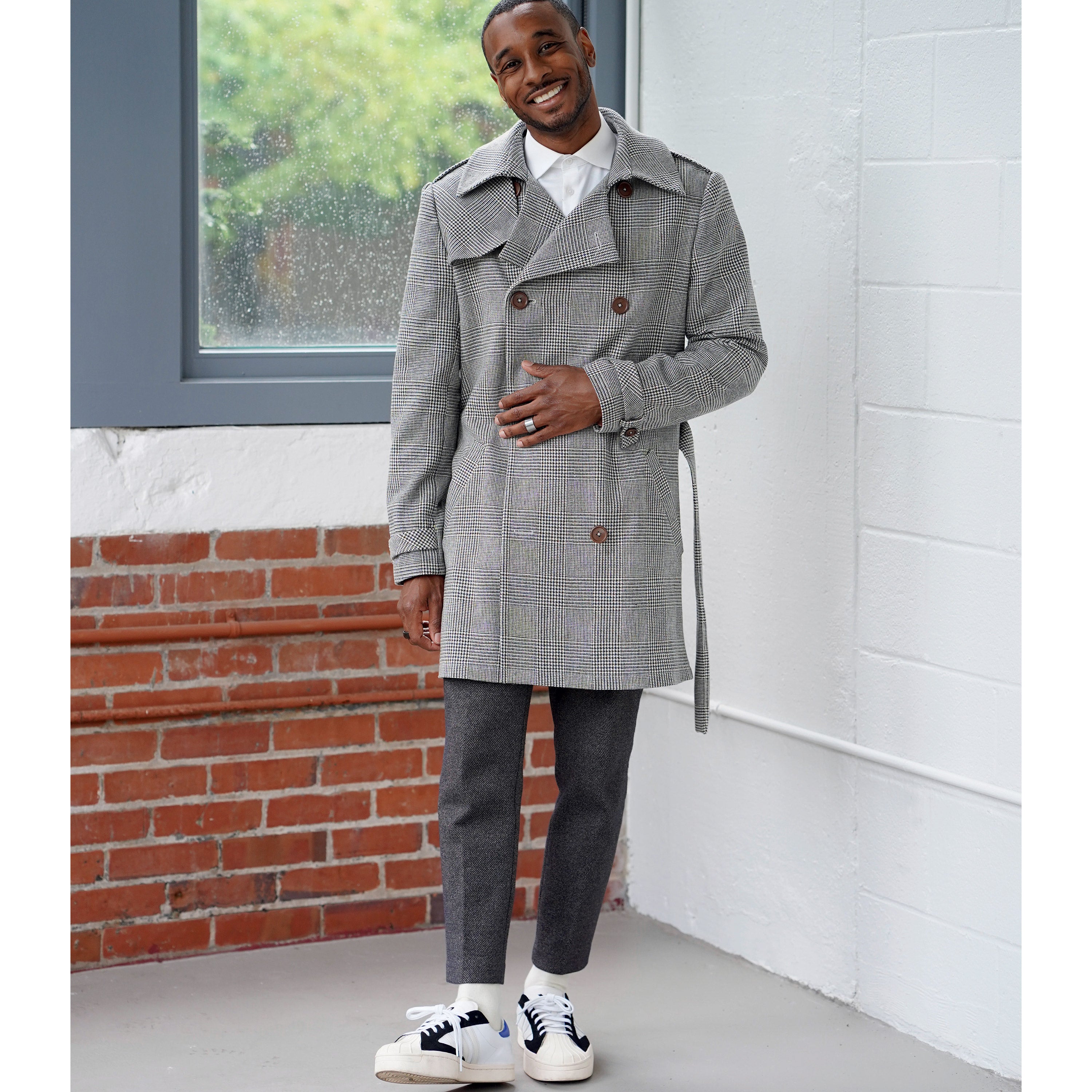 Simplicity Sewing Pattern S9389 Men's Trench Coat in Two Lengths