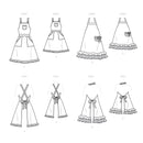 Simplicity Sewing Pattern S9395 Aprons for Misses', Children and 18" Doll-4