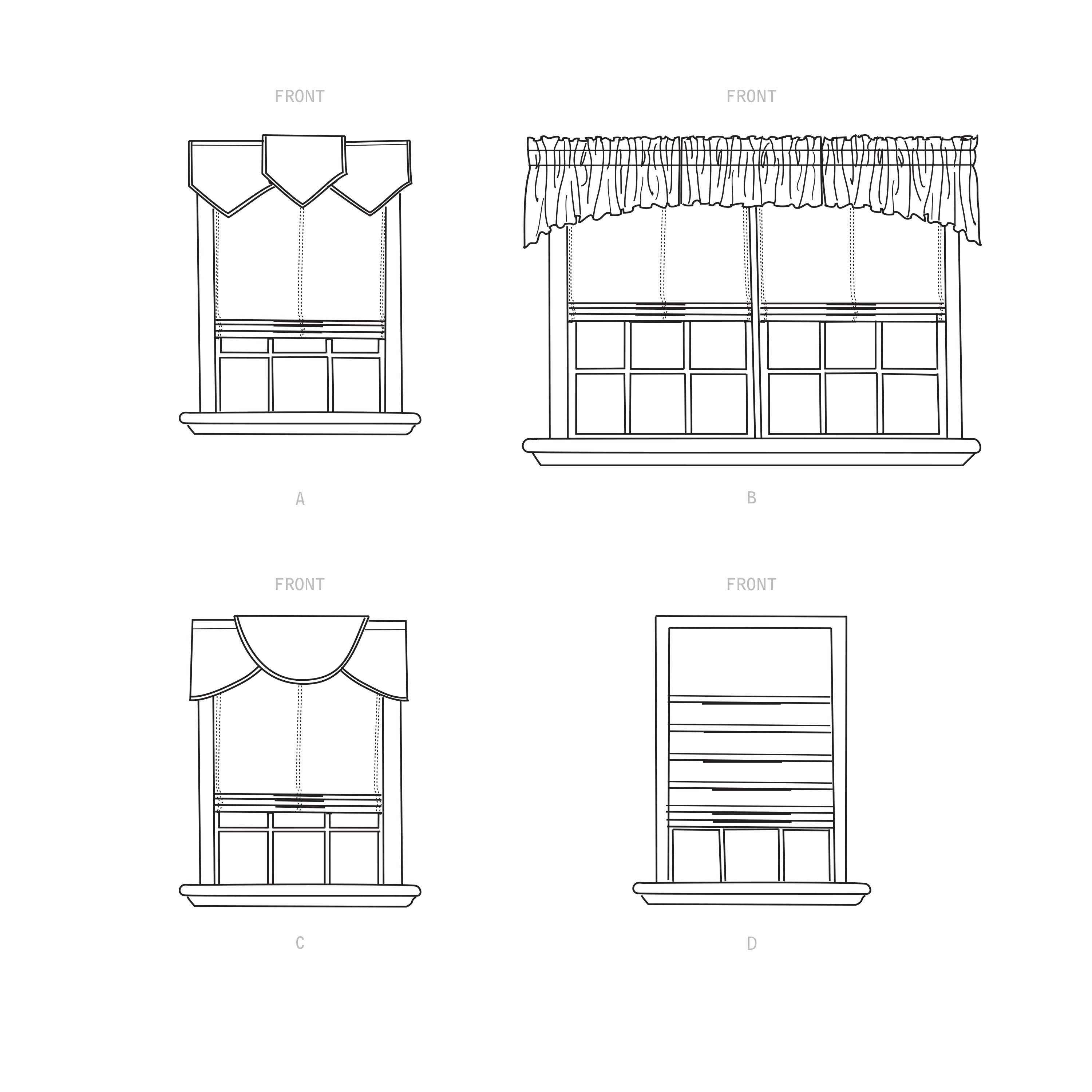 Simplicity Sewing Pattern S9399 Roman Blinds and Valances