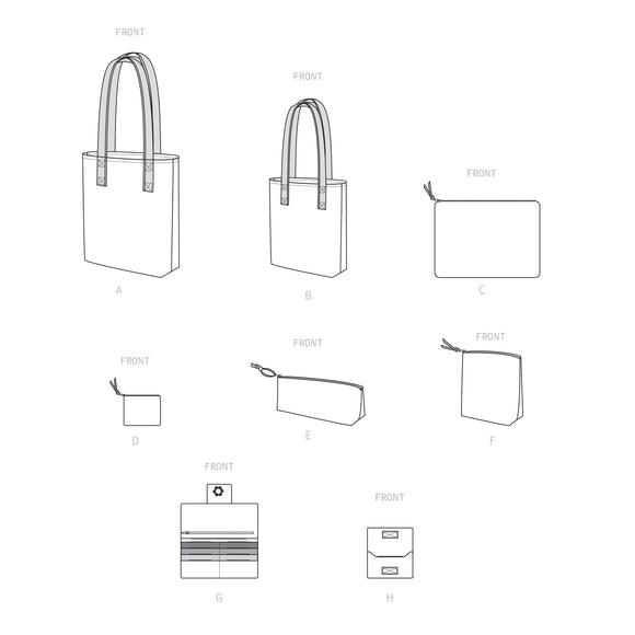 Simplicity Sewing Pattern S9408 Bags and Small Accessories