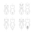 Simplicity Sewing Pattern S9414 Soft Toy Animals-7