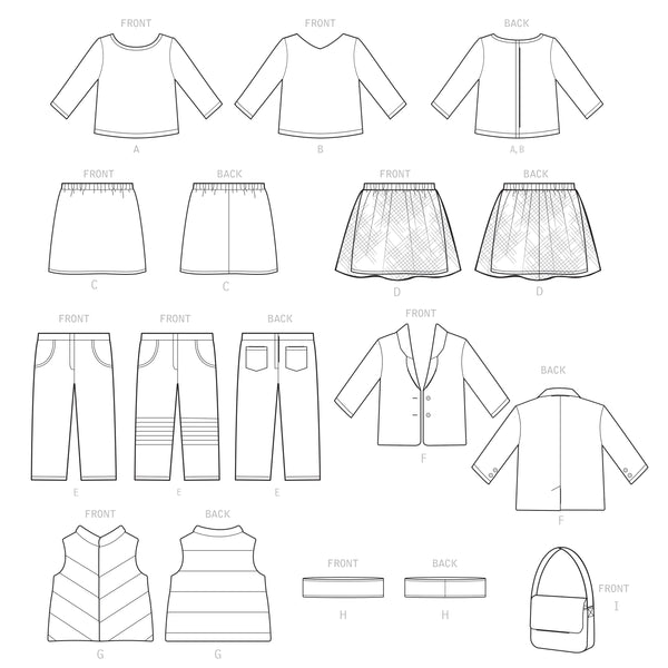 Simplicity Sewing Pattern S9421 Doll Clothes