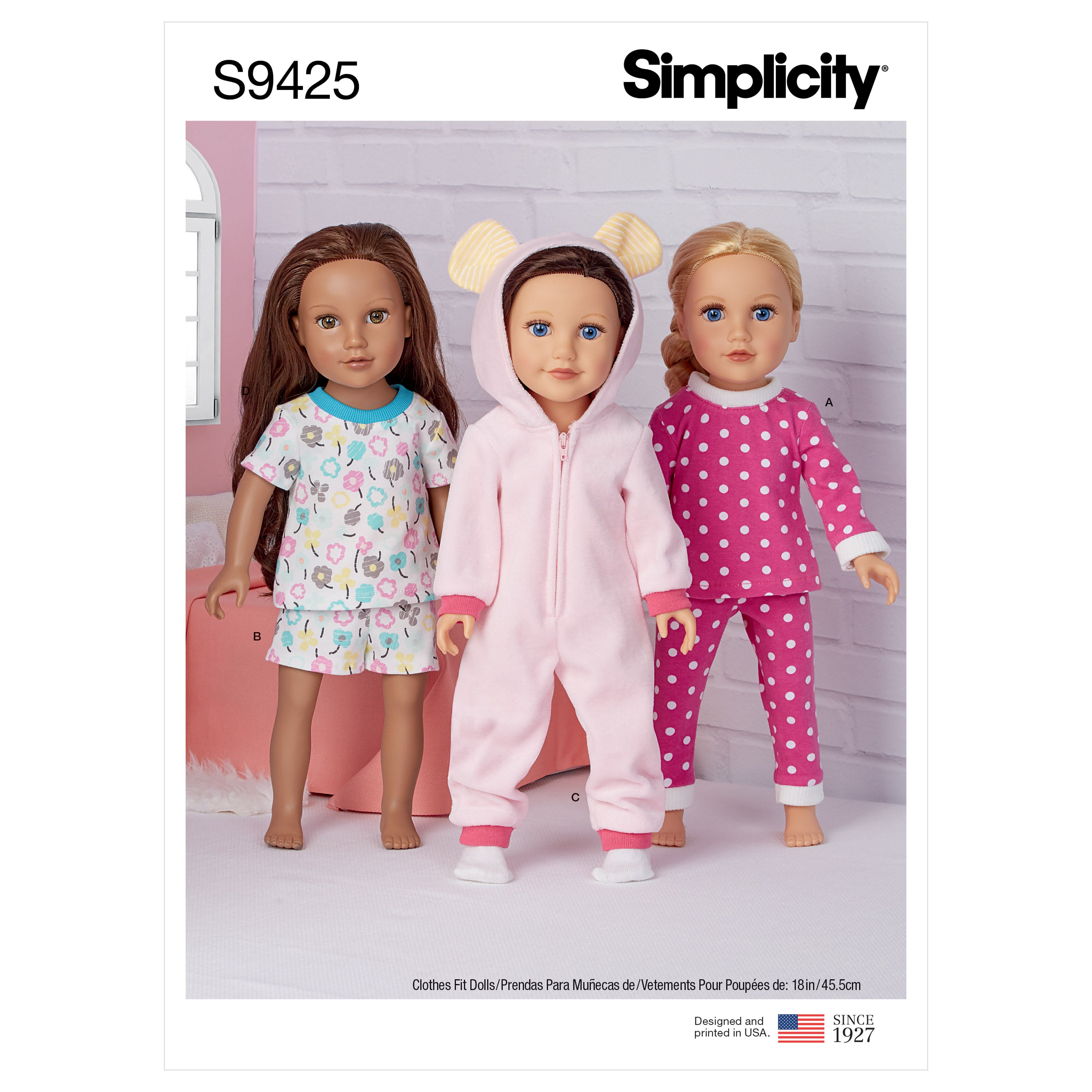 Simplicity Sewing Pattern S9425 Casual Doll Clothes