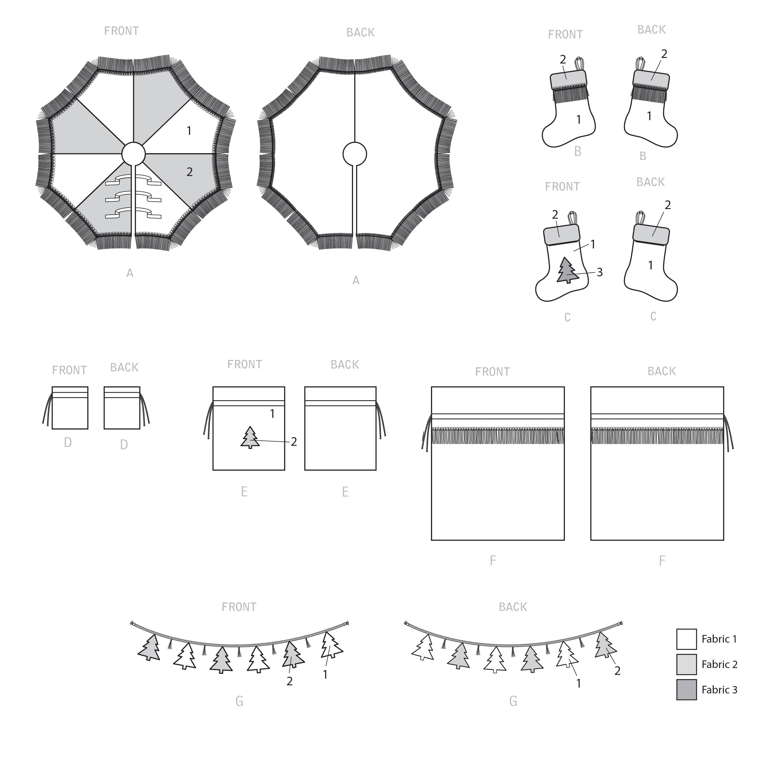 Simplicity Sewing Pattern S9428 Christmas Decorations