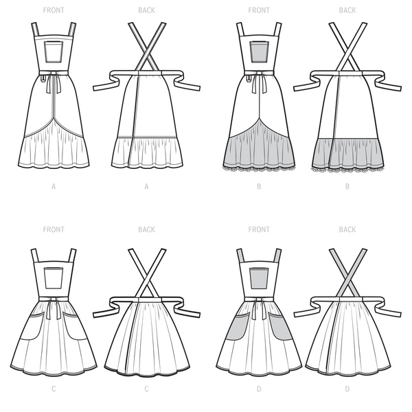 Simplicity Sewing Pattern S9435 Misses' Aprons