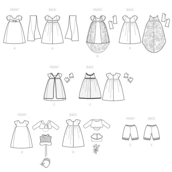 Simplicity Sewing Pattern S9438 18" Doll Clothes