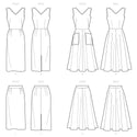 Simplicity Sewing Pattern S9449 Misses' 1960s Vintage Dress, Pinafore Dress and Skirts