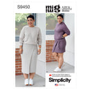 Simplicity Sewing Pattern S9450 Mimi G Misses' Knit Casual Tops and Skirts-1