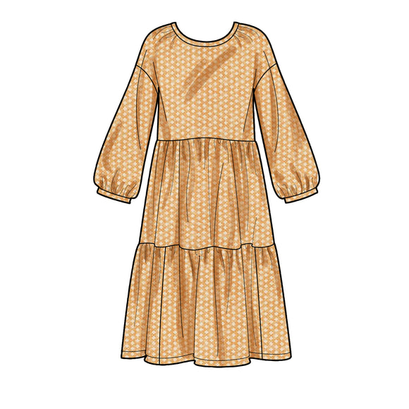 Simplicity Sewing Pattern S9454 Children's and Misses' Dress and Top