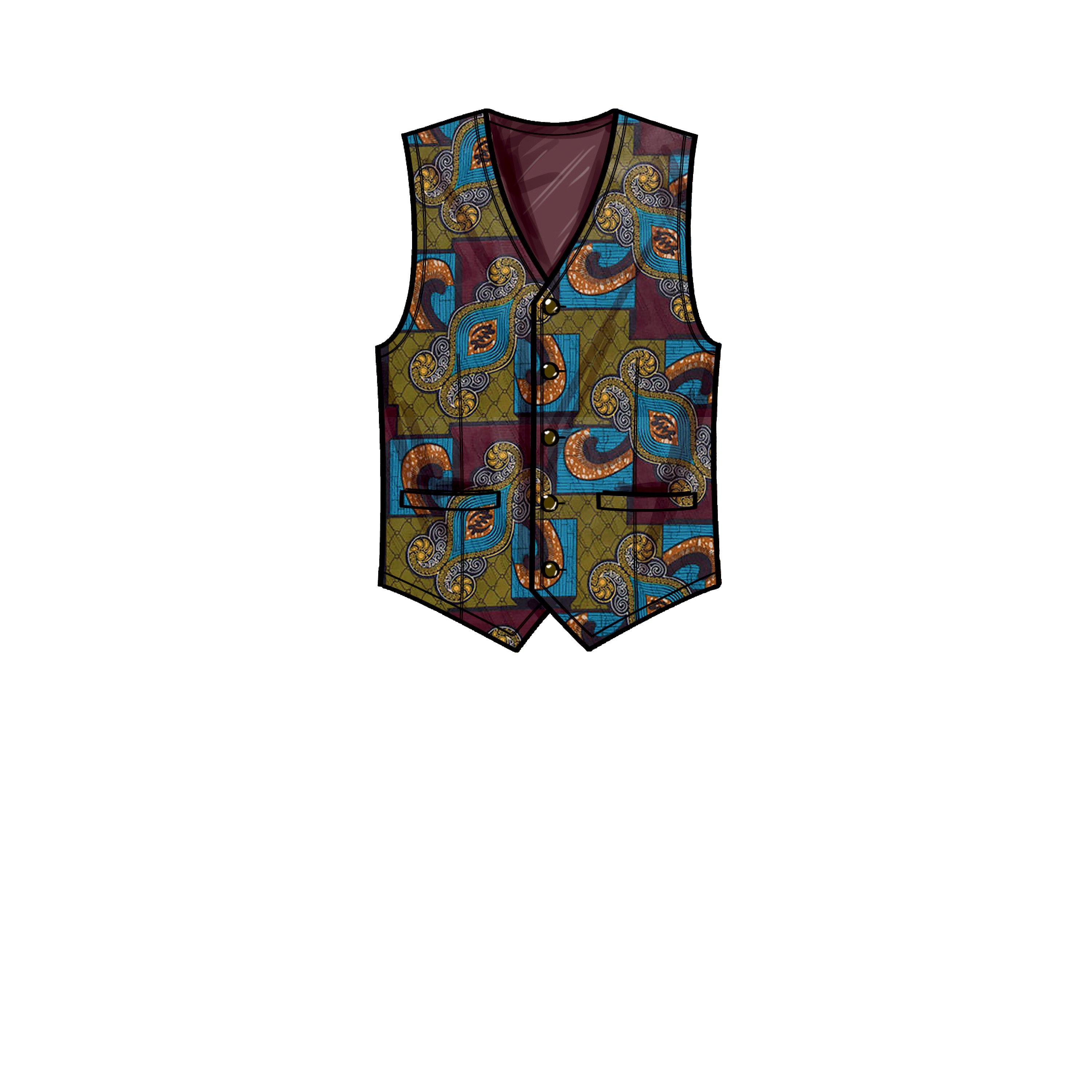 Simplicity Sewing Pattern S9457 Men's Waistcoats