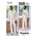 Simplicity Sewing Pattern S9458 Mimi G Men's Jacket and Jogger Bottoms-1