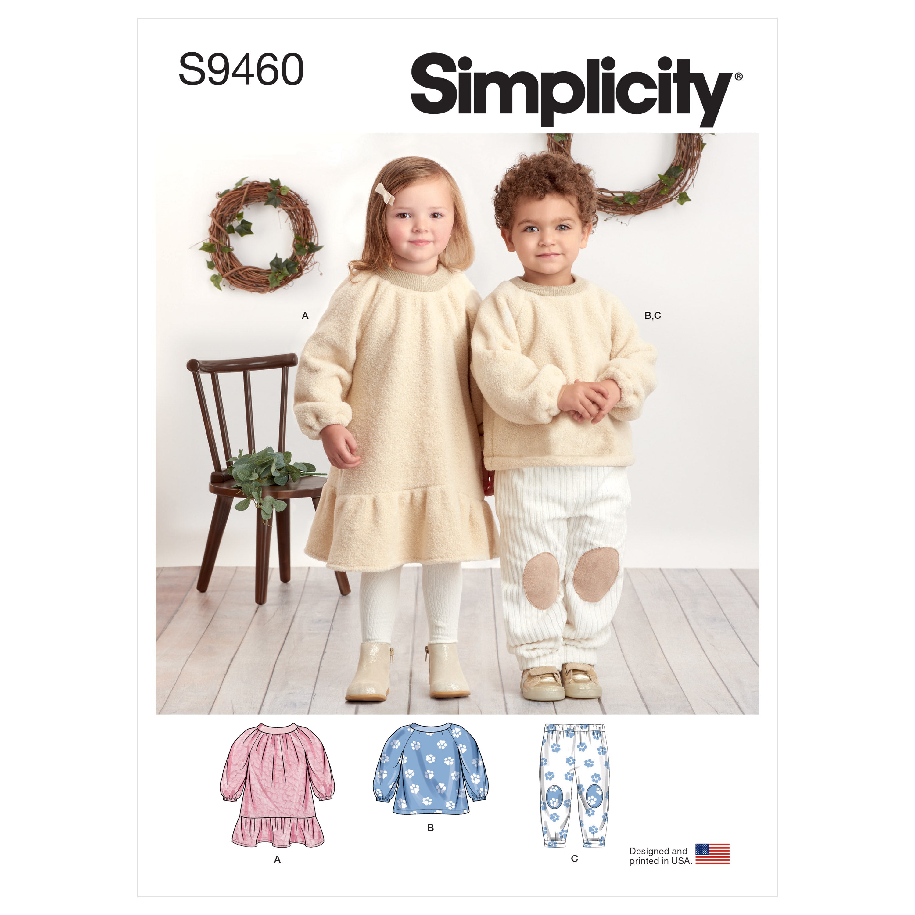 Simplicity Pattern S8998 Children's Easy-to-sew Sportswear Dress Top Pants  for sale online