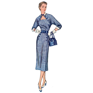 Simplicity Sewing Pattern S9465 Misses' 1950s Vintage Dress