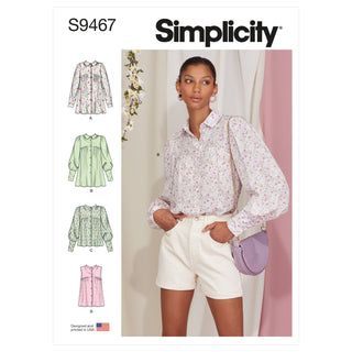 Simplicity Sewing Pattern S9467 Misses' Blouses