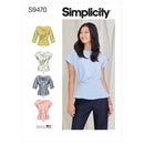 Simplicity Sewing Pattern S9470 Misses' Peplum Tops-1