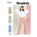 Simplicity Sewing Pattern S9471 Misses' Cropped Trousers-1