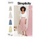 Simplicity Sewing Pattern S9472 Misses' Skirts-1