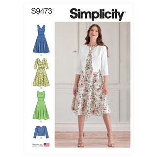 Simplicity Sewing Pattern S9473 Misses' Dress and Jacket