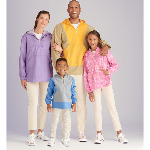 Simplicity Sewing Pattern S9481 UNISEX TOP SIZED FOR CHILDREN, TEENS, AND ADULTS