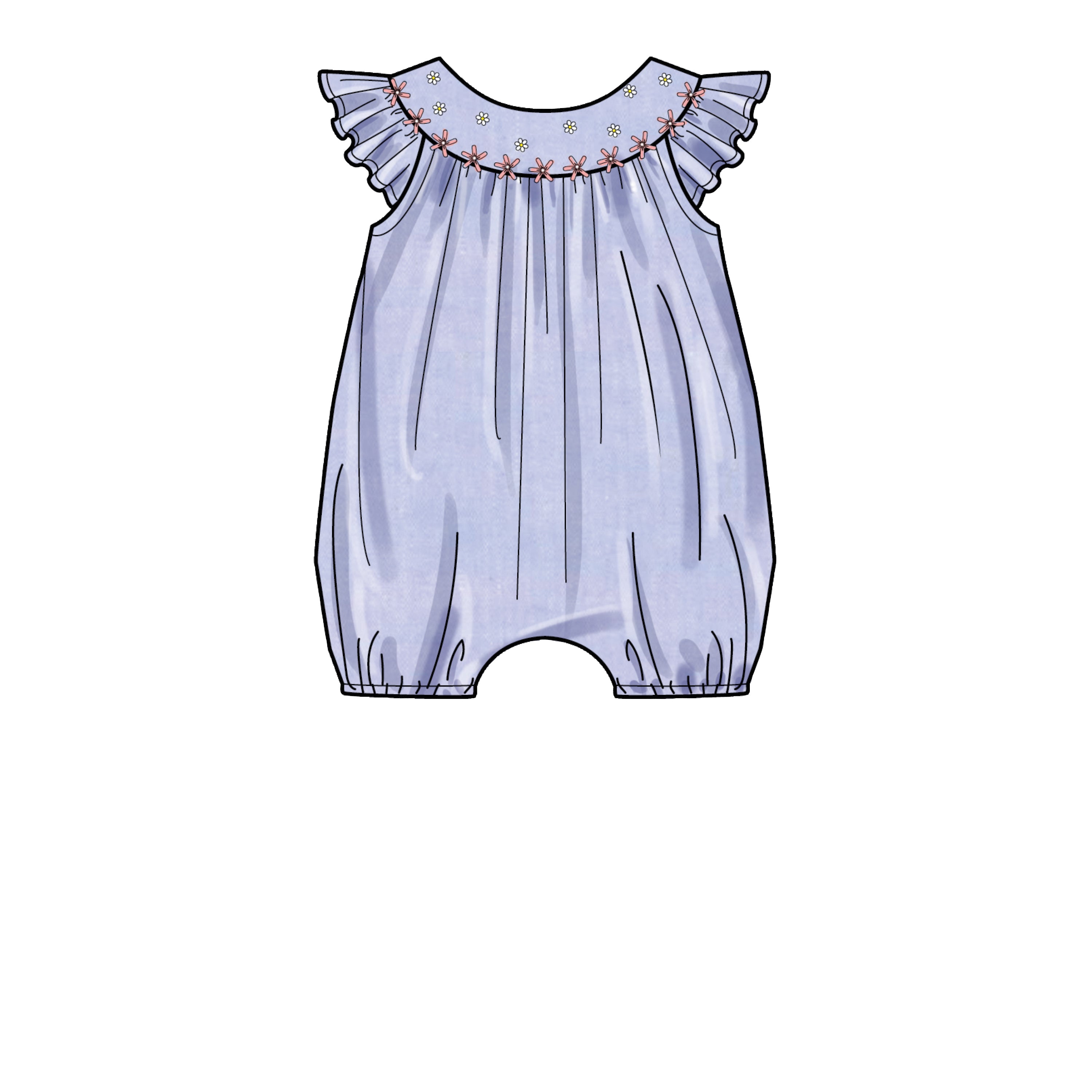 Simplicity Sewing Pattern S9484 BABIES' ROMPERS