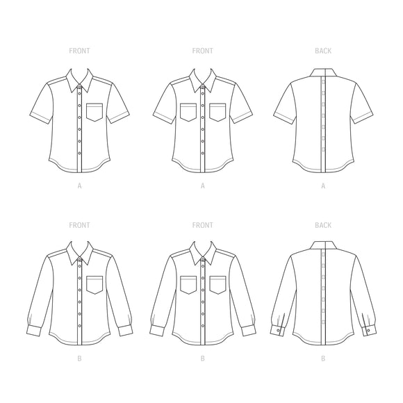 Simplicity Sewing Pattern S9487 UNISEX ADAPTIVE SHIRT