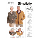 Simplicity Sewing Pattern S9488 UNISEX ADAPTIVE CARDIGAN-1