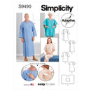 Simplicity Sewing Pattern S9490 UNISEX RECOVERY GOWNS AND BED ROBE-1