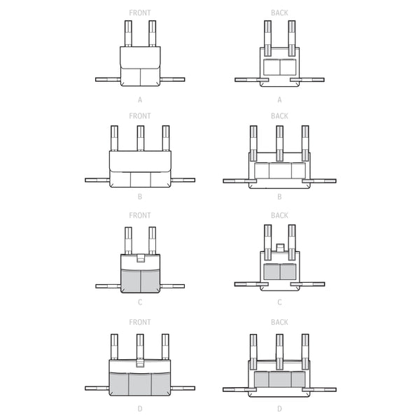 Simplicity Sewing Pattern S9493 WALKER BAGS