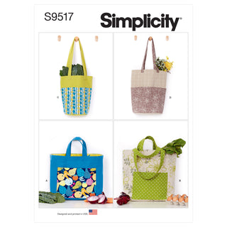 Simplicity Sewing Pattern S9517 SHOPPING BAGS