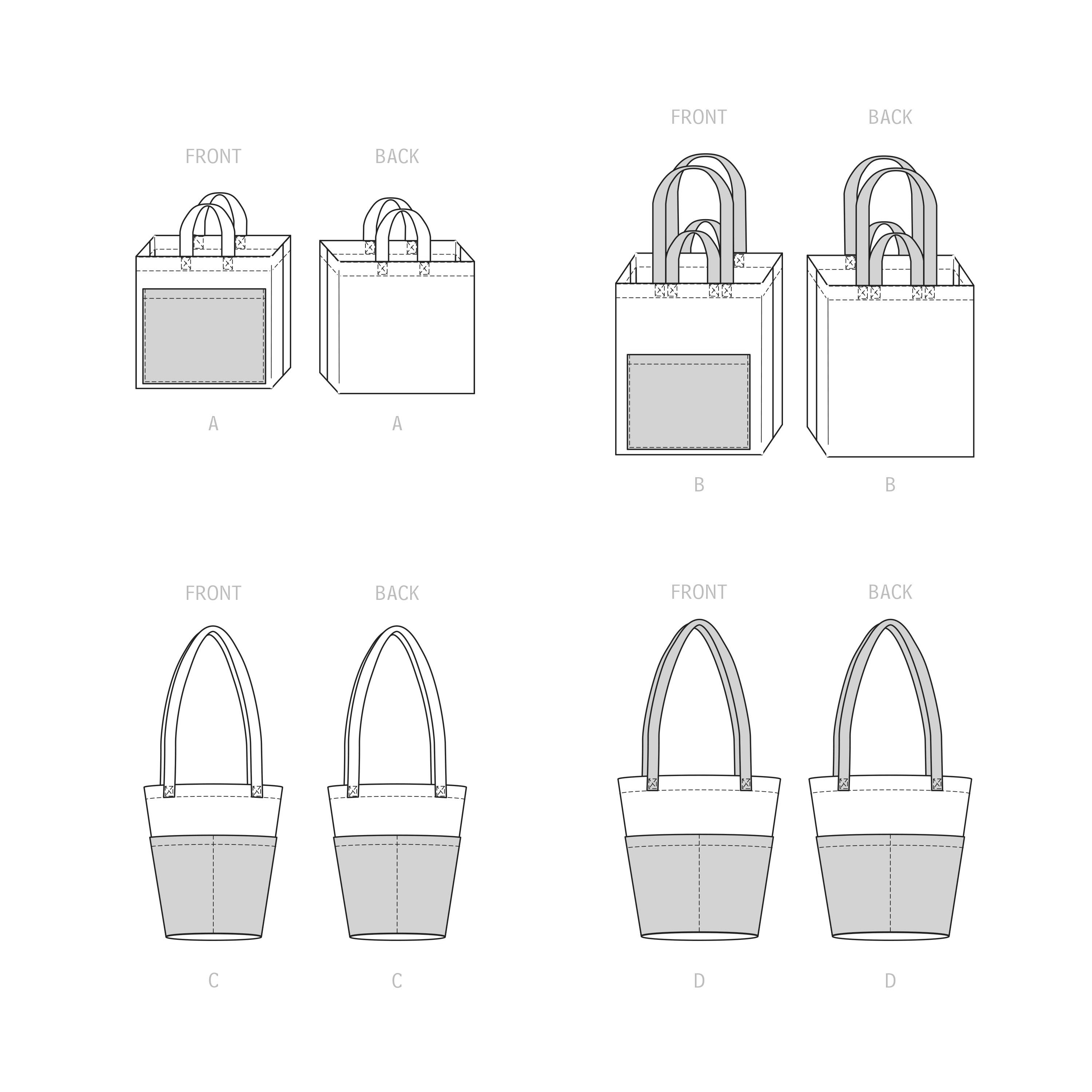 Simplicity Sewing Pattern S9517 SHOPPING BAGS