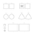 Simplicity Sewing Pattern S9530 PILLOWS IN THREE SIZES AND PILLOW CASE-3