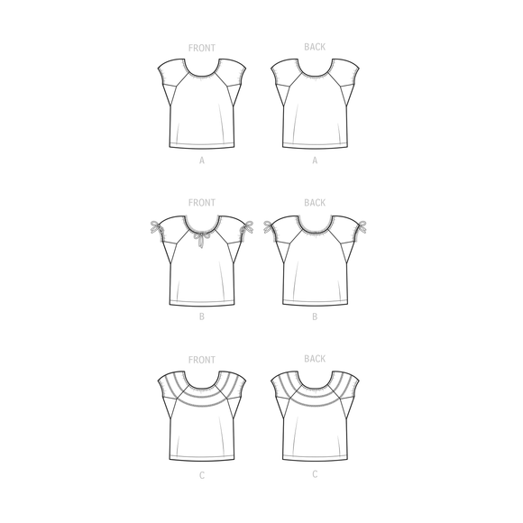 Simplicity Sewing Pattern S9538 MISSES' BLOUSES