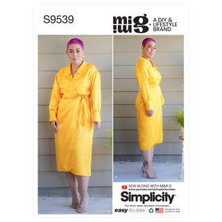 Simplicity Sewing Pattern S9539 MISSES' DRESS