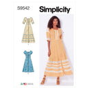 Simplicity Sewing Pattern S9542 MISSES' DRESSES-1