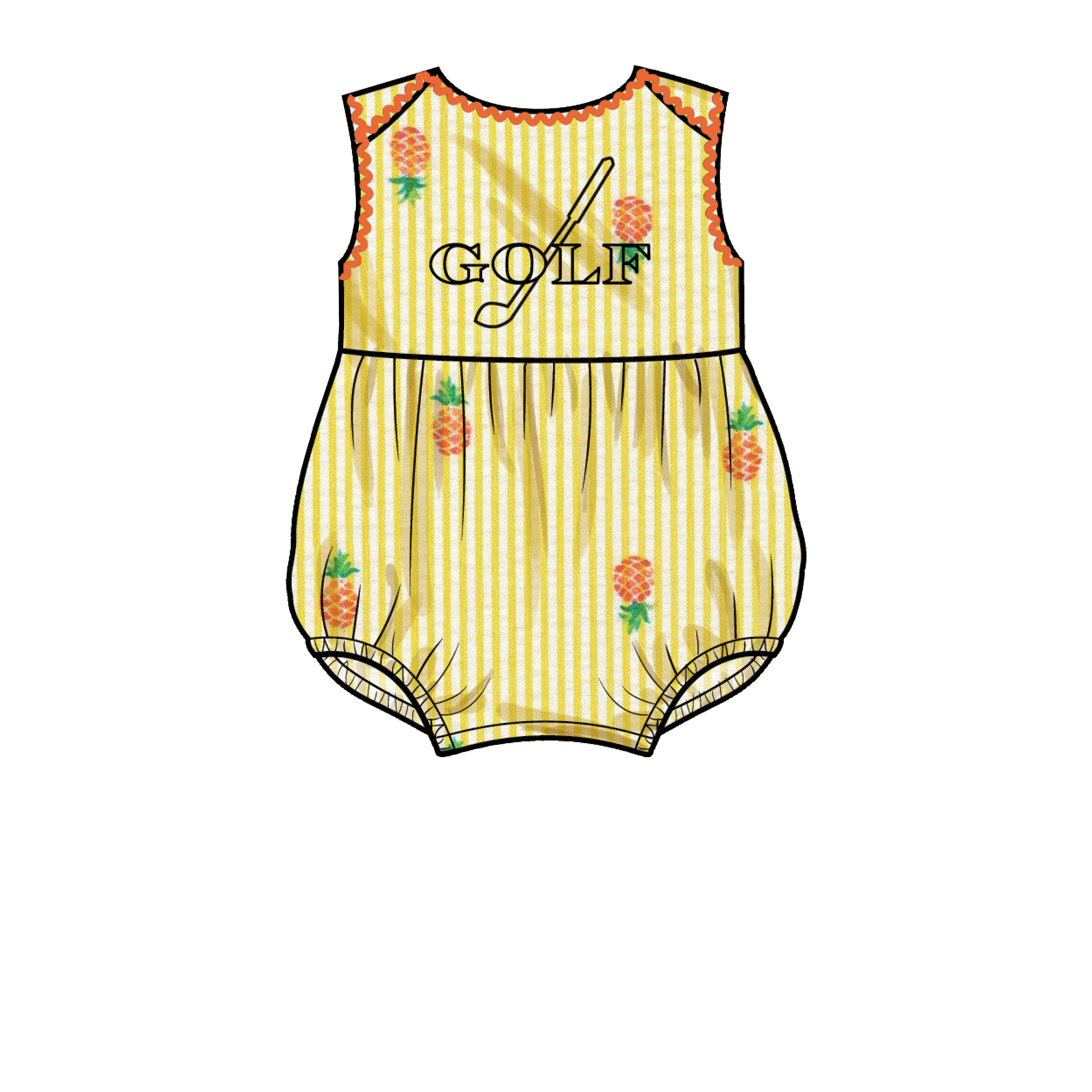 Simplicity Sewing Pattern S9557 BABIES' ROMPER