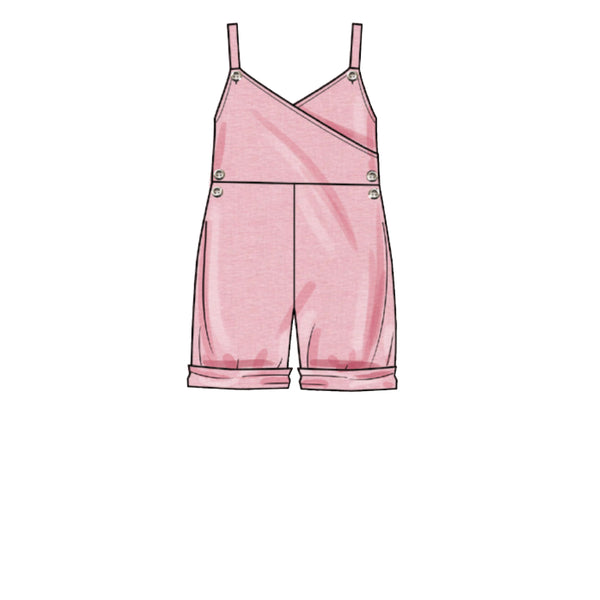 Simplicity Sewing Pattern S9558 TODDLERS' AND CHILDREN'S JUMPSUIT, ROMPER AND JUMPER