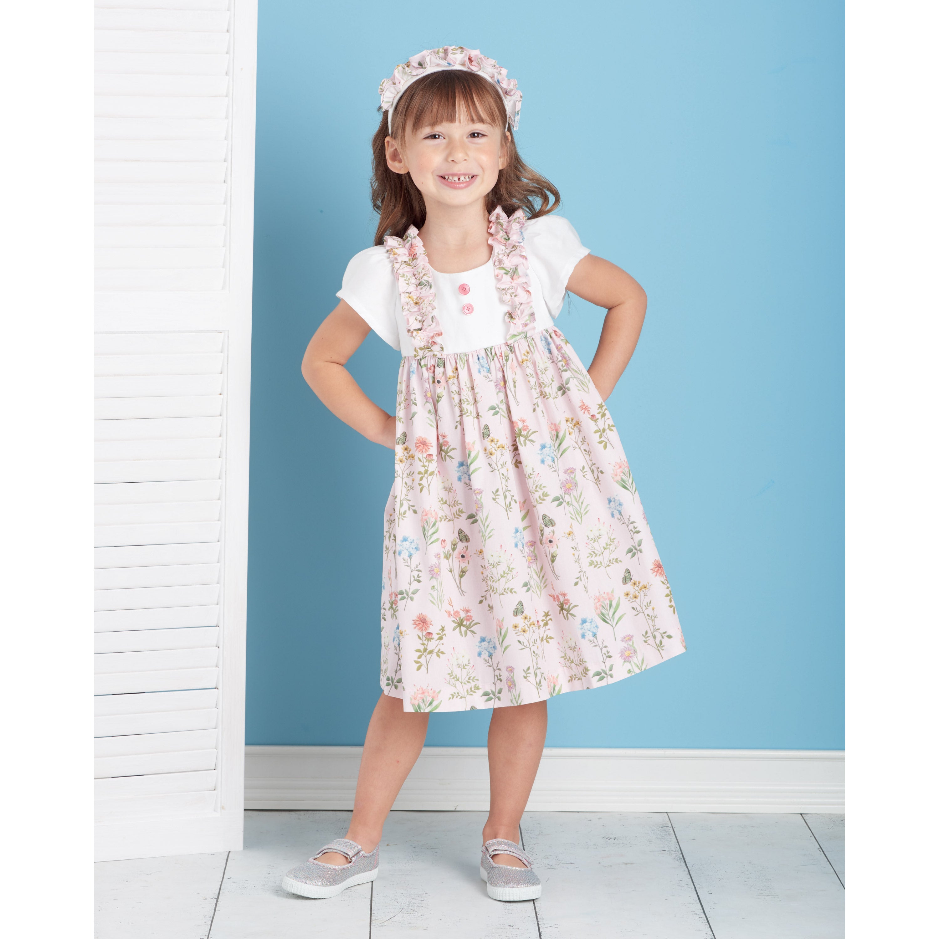 Simplicity Sewing Pattern S9559 CHILDREN'S DRESS, TOP, PANTS, PURSES AND HEADBAND