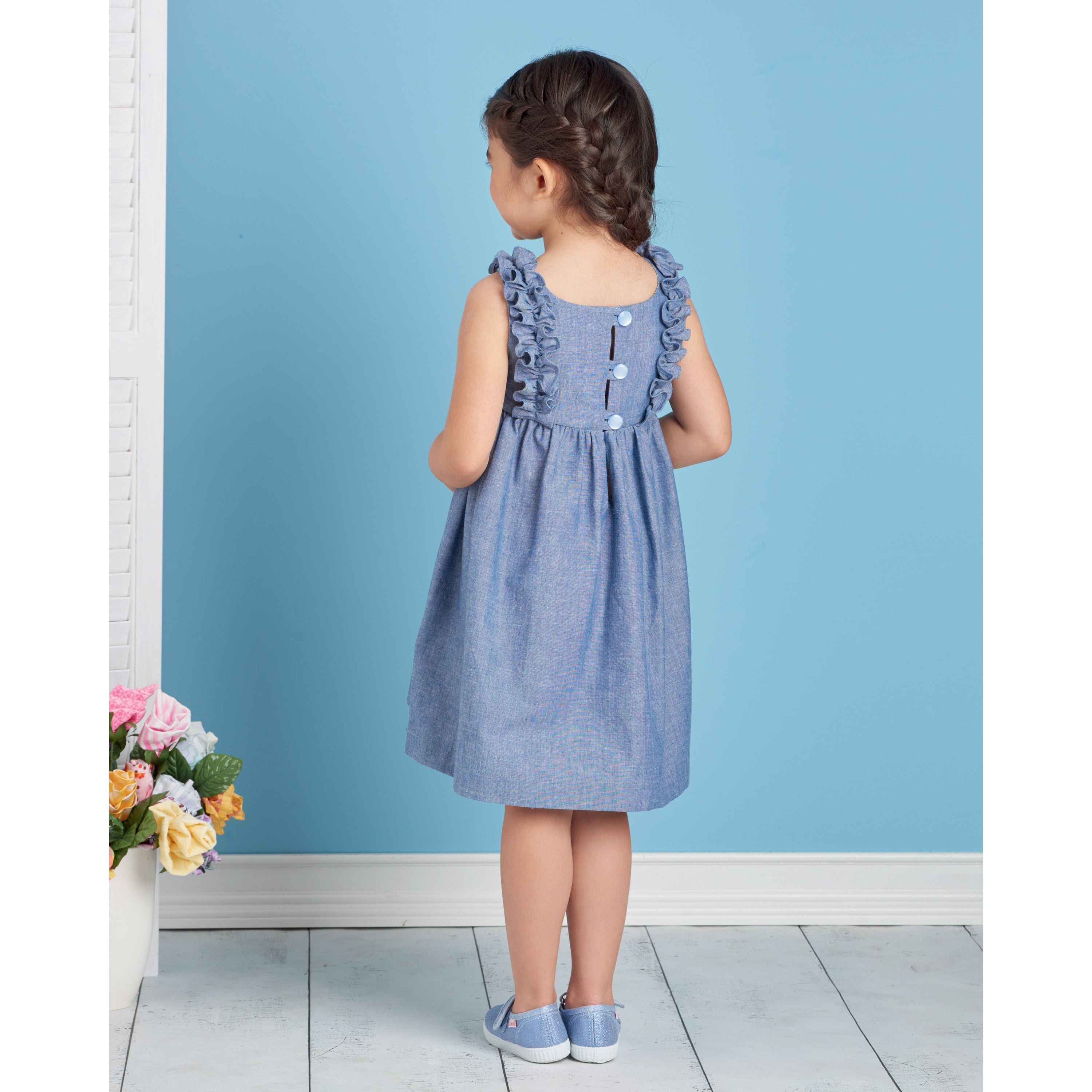 Simplicity Sewing Pattern S9559 CHILDREN'S DRESS, TOP, PANTS, PURSES AND HEADBAND