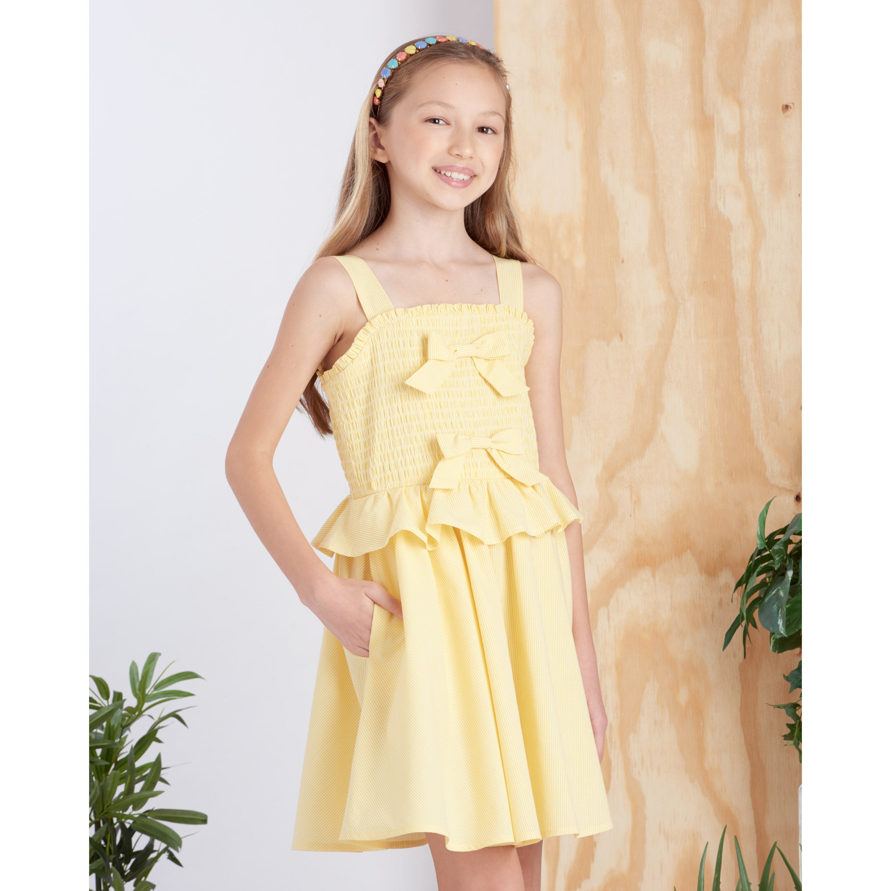 Patrón de costura Simplicity S9560 VESTIDO, TOP Y FALDA PARA NIÑAS Y NIÑAS