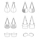 Simplicity Sewing Pattern S9563 SLOUCH BAGS, PURSE ORGANIZER AND COSMETIC CASE-9