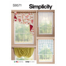 Simplicity Sewing Pattern S9571 VALANCES AND SWAGS-1