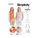 Simplicity Sewing Pattern S9579 MISSES' ADAPTIVE TOPS-1