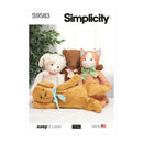 Simplicity Sewing Pattern S9583 POSEABLE PLUSH ANIMALS BY ELAINE HEIGL-1