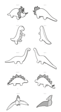 Simplicity Sewing Pattern S9585 PLUSH DINOSAURS BY ANDREA SCHEWE