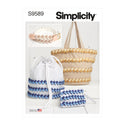 Simplicity Sewing Pattern S9589 FABRIC CHAIN AND EMBELLISHED ACCESSORIES