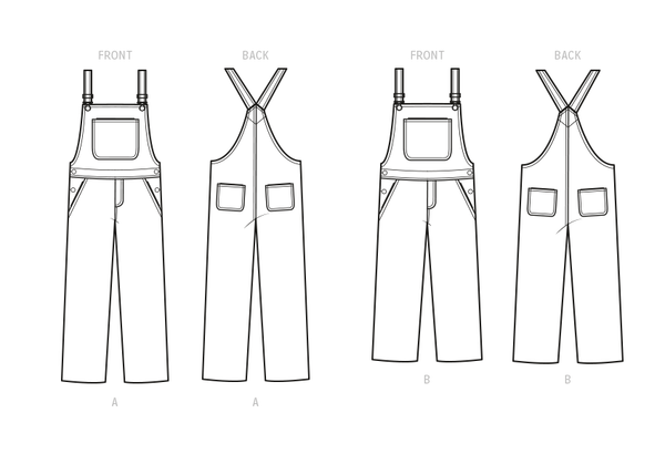 Simplicity Sewing Pattern S9590 MISSES' OVERALLS