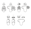 Simplicity Sewing Pattern S9591 BABIES' BUNTINGS AND HATS-7