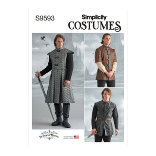 Simplicity Sewing Pattern S9593 MEN'S COAT, JACKET AND VEST