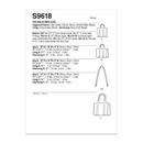 Simplicity Sewing Pattern S9618 TOTE BAG IN THREE SIZES-7